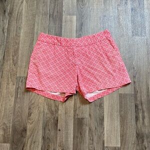 Land’n Sea Red Geometric Chino Shorts Size 4